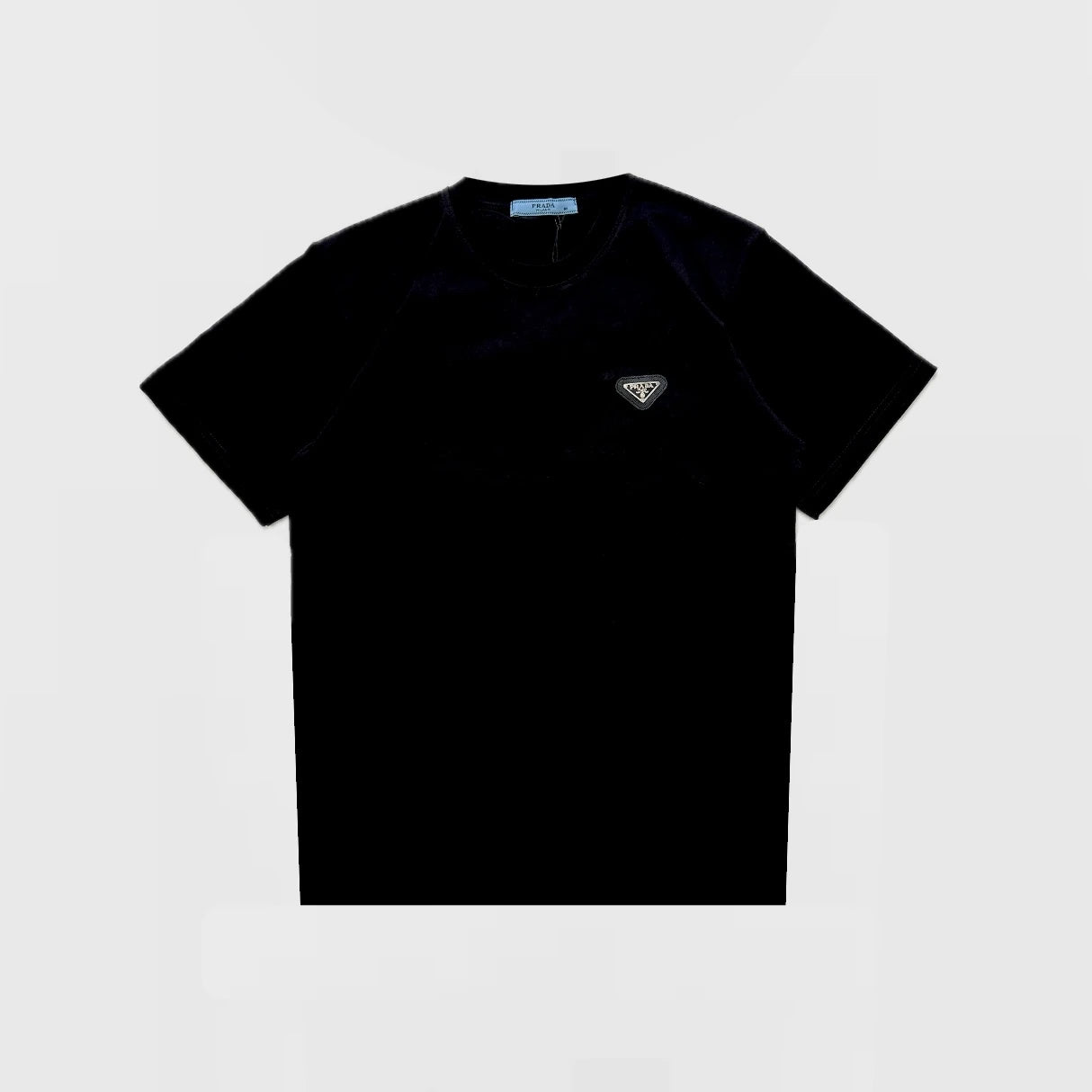 Prada Silver Crew Neck T Shirt