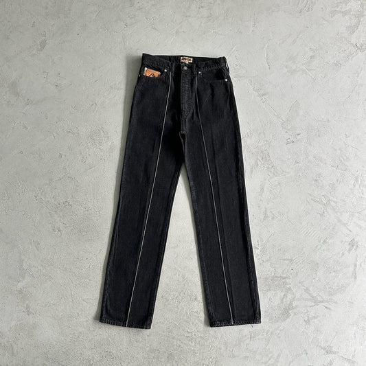 Corteiz C-Star Stitch-Down Jeans 'Triple Black'