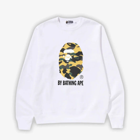 1ST CAMO BATHING APE SWEATER – WHITE