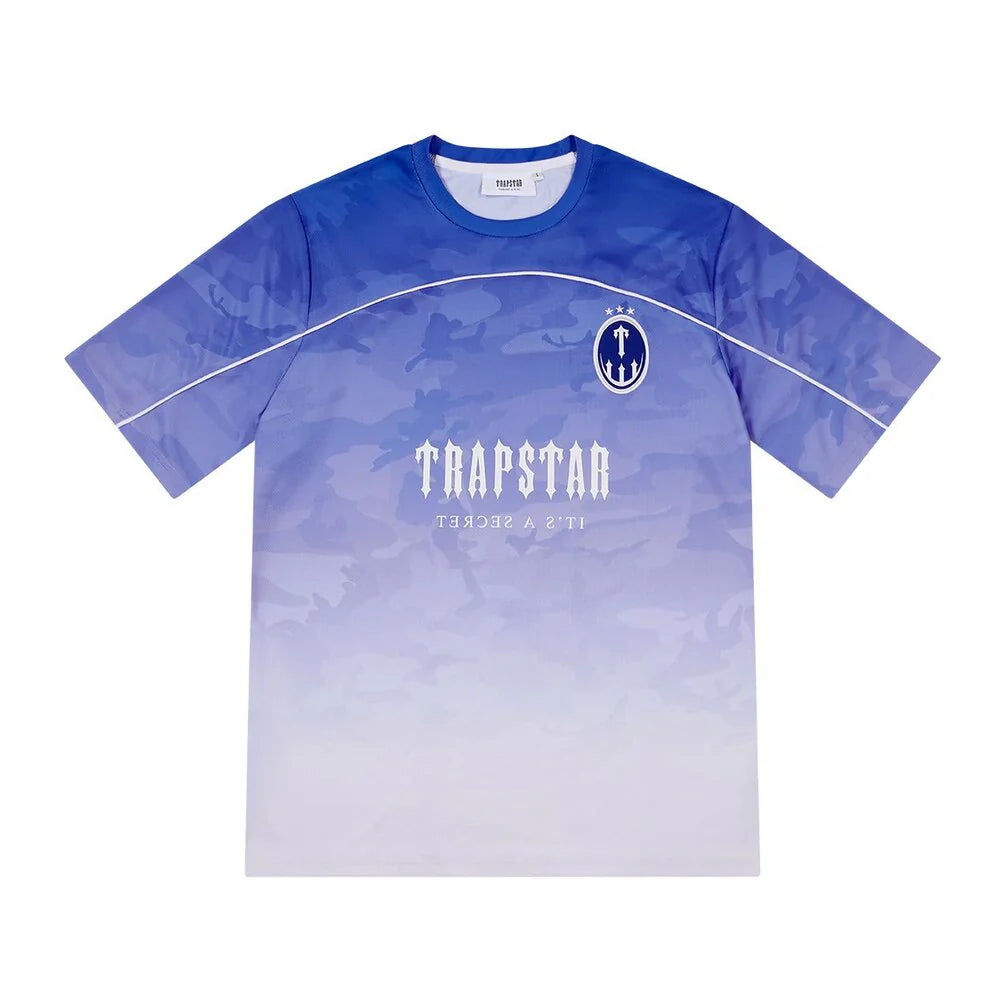 Trapstar T Football Jersey- Gradient Blue