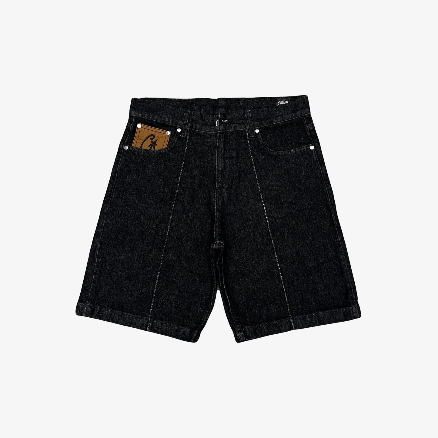 Corteiz C Star Denim Black Shorts