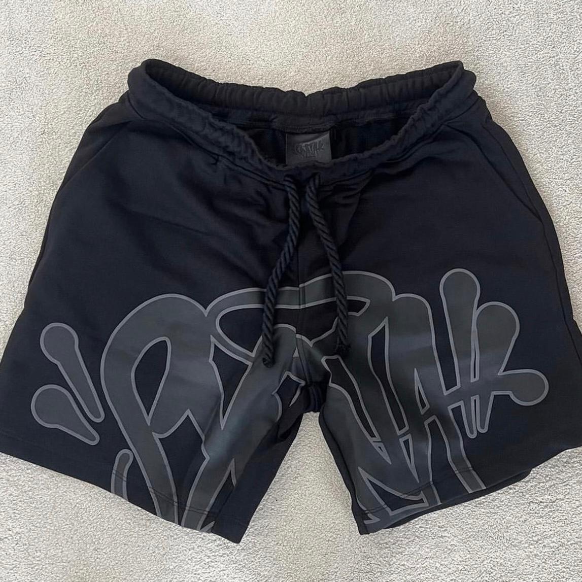 SYNA WORLD LOGO BLACK T-SHIRT& SHORTS