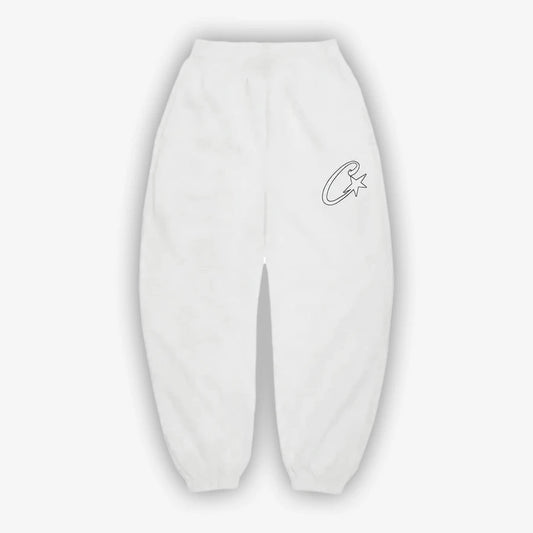 Corteiz C-Star Appliqué Jogger-White