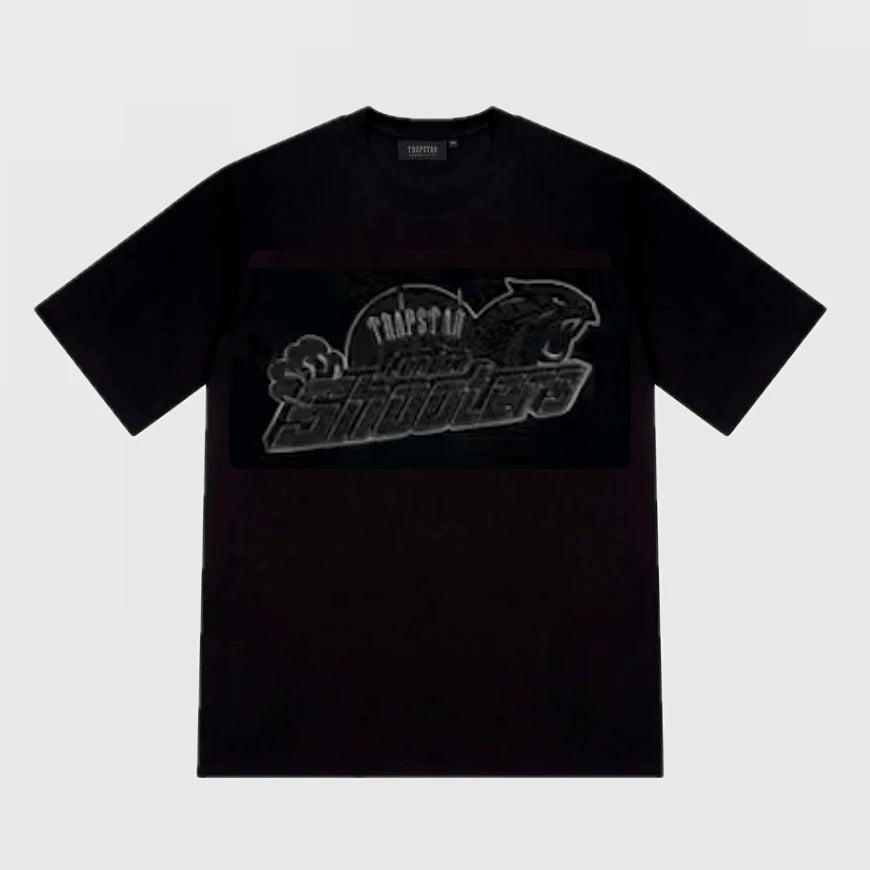 Trapstar Shooters Tee Cotton T shirt BLACK/BLACK