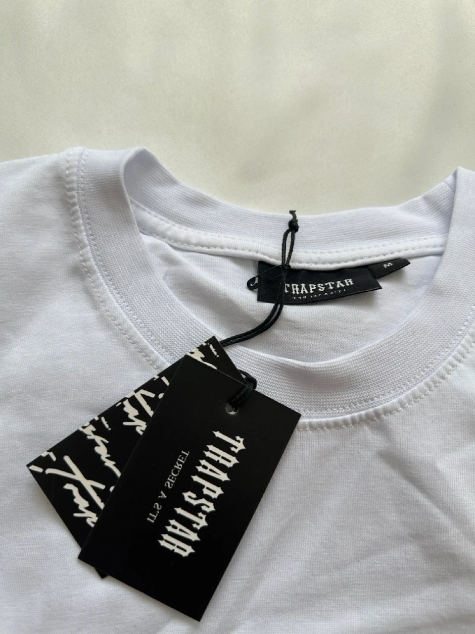 Trapstar Shooters Tee Cotton T shirt WHITE/BLACK`