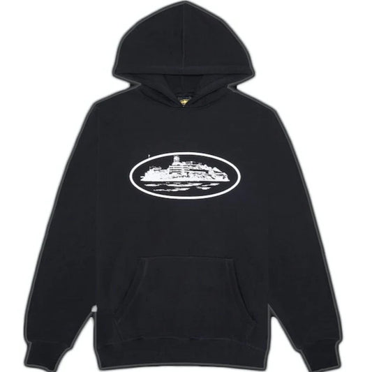 Corteiz OG Alcatraz Hoodie Black