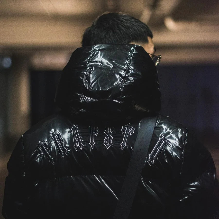 Trapstar Shiny Black Irongate Jacket Detachable Hood