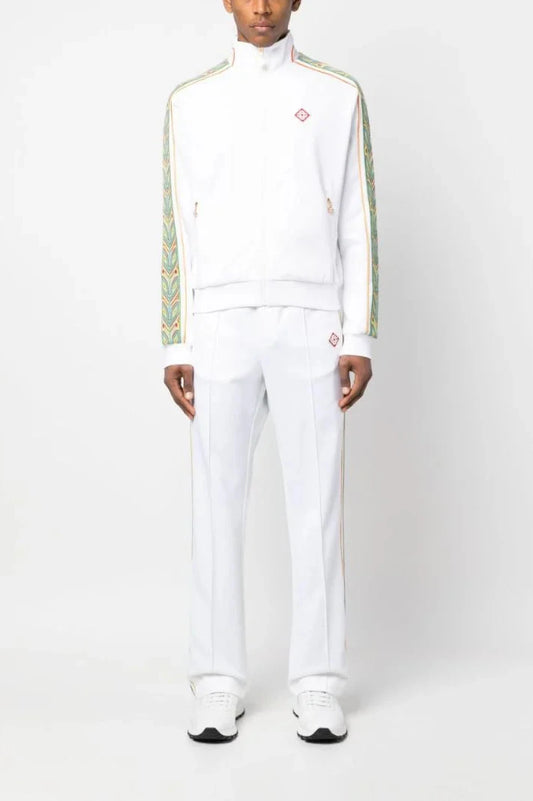 Casablanca Zip-Up Tracksuit- White