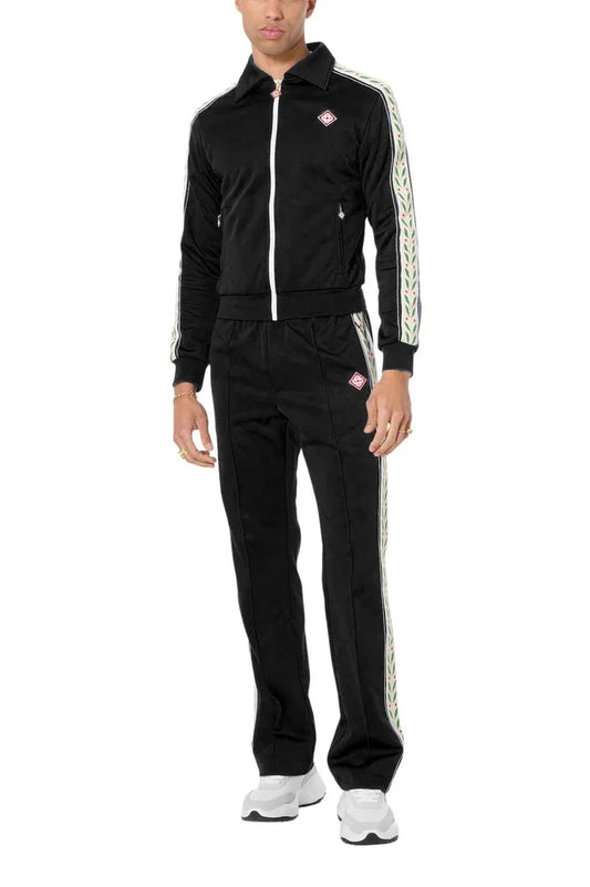 Casablanca Zip-Up Tracksuit- Black