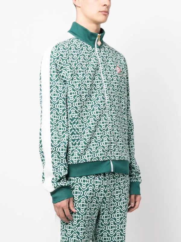 Casablanca Zip-Up Tracksuit- Green