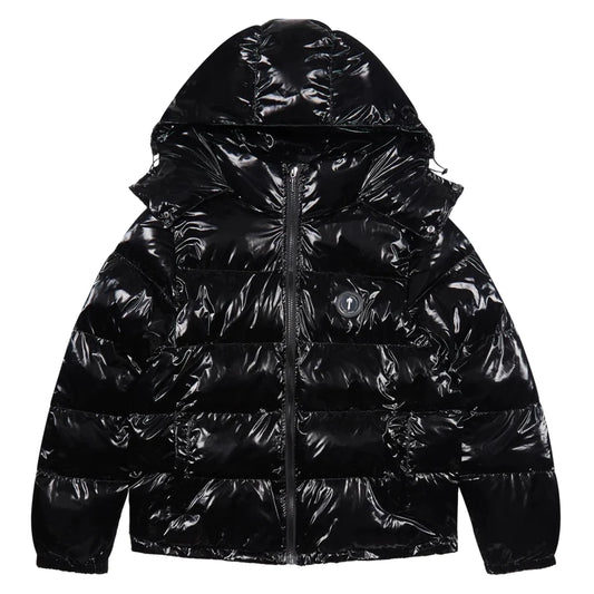 Trapstar Shiny Black Irongate Jacket Detachable Hood