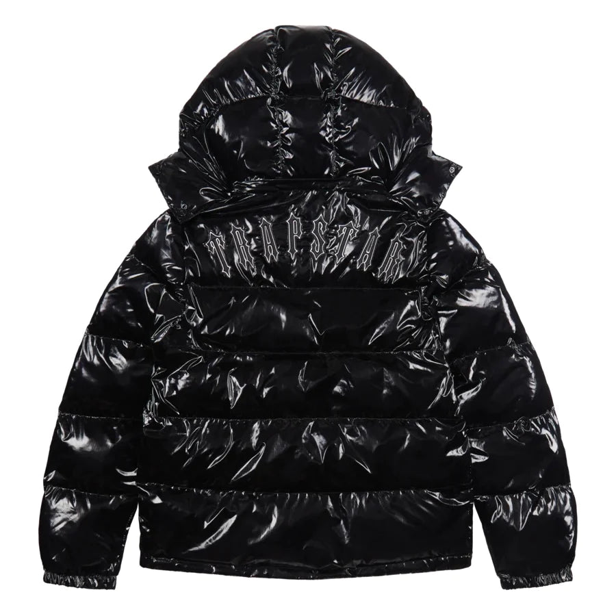 Trapstar Shiny Black Irongate Jacket Detachable Hood