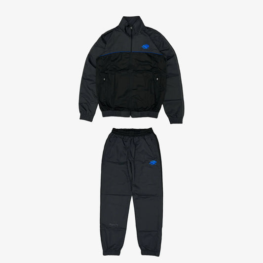 SynaWorld Syna Logo Shell Tracksuit- Grey/Black/Cobalt