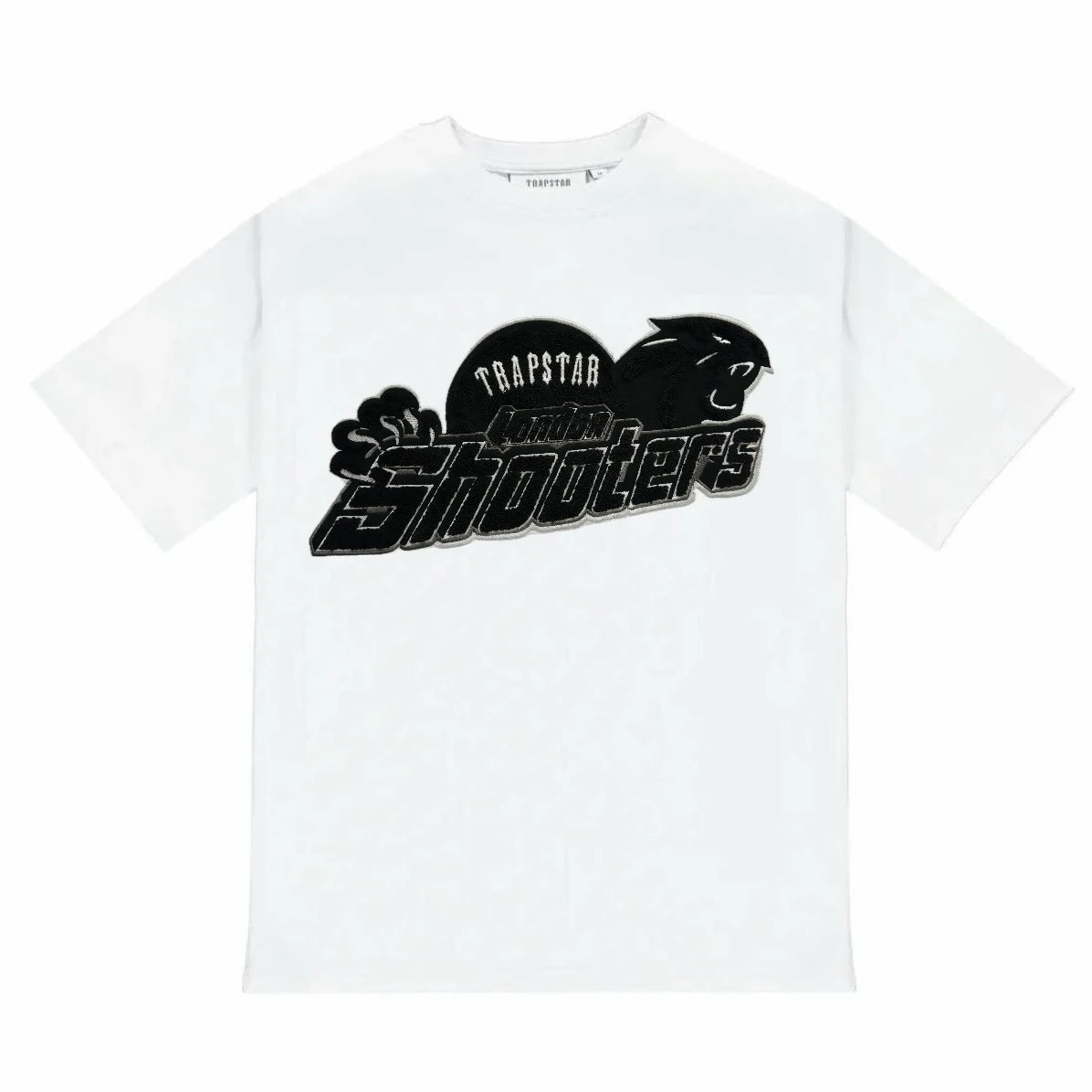 Trapstar Shooters Tee Cotton T shirt WHITE/BLACK`